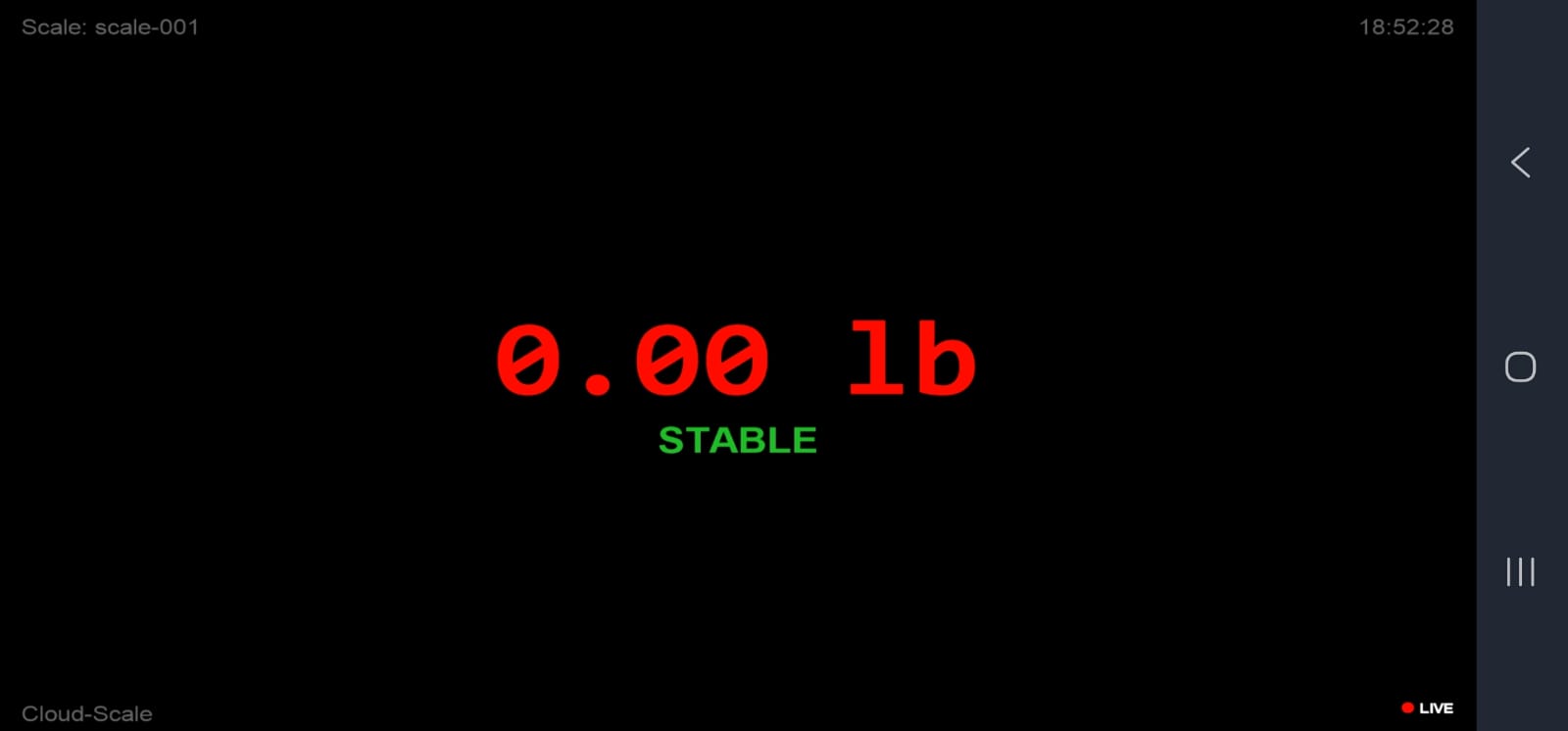 Quarry truck scale with WinScale display